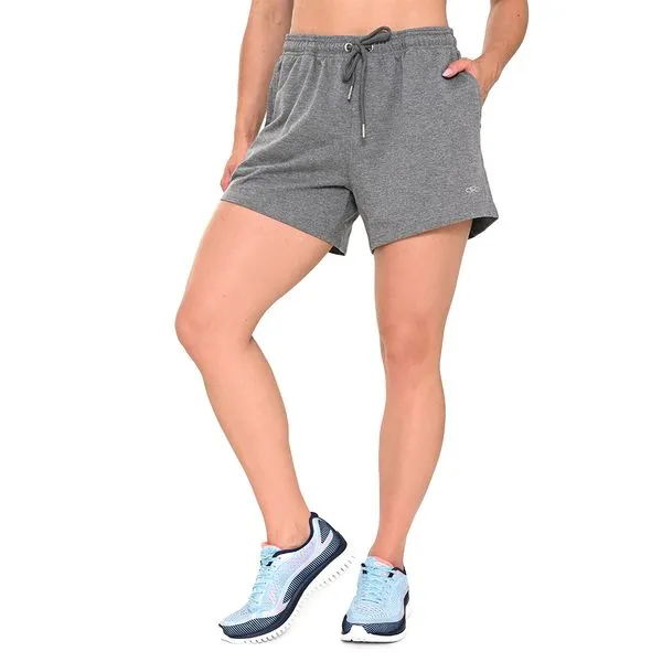 Shorts Casual Olympikus Feminino M Cinza