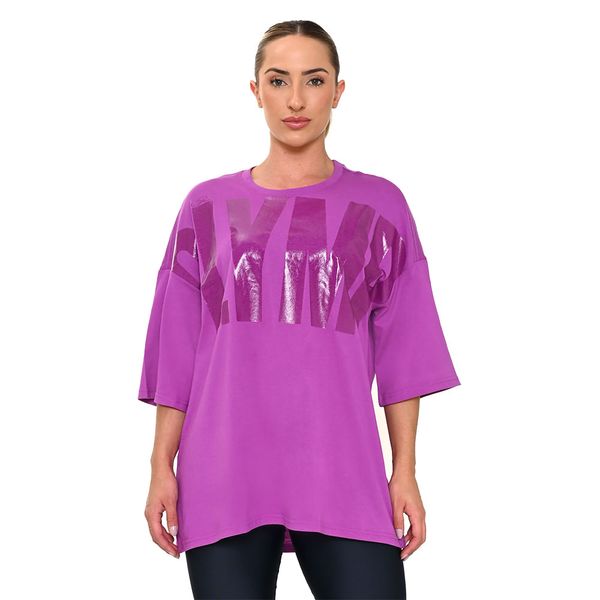 Camiseta Over Olympikus Feminina M Roxo