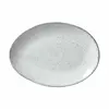 Conjunto com 6 Pratos de Sobremesa Oval Orgânico Echo 22,5x16,5x2,5cm