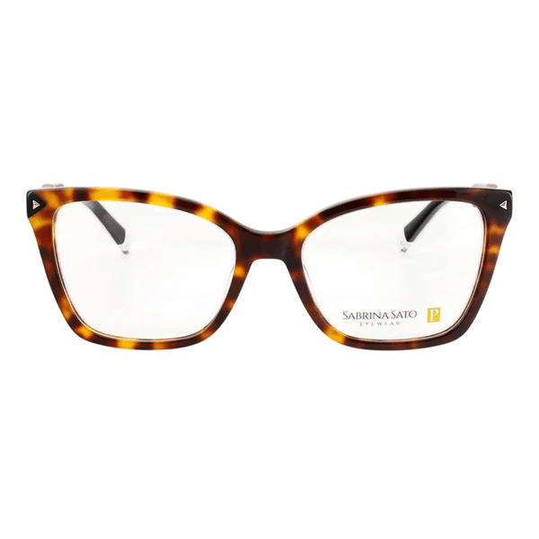Armação de Óculos de Grau Sabrina Sato SS865 Feminino Gatinho Acetato Havana