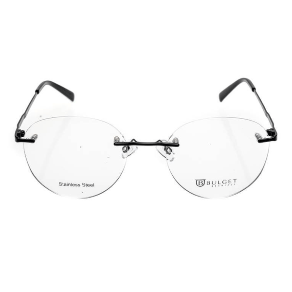 Armação de Óculos de Grau Bulget BG1720M Masculino Redondo Metal Preto