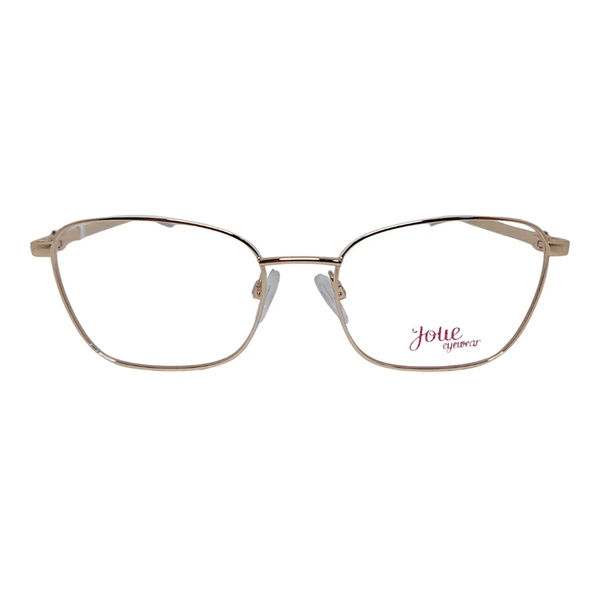 Armação de Óculos de Grau Jolie JO1030 Feminino Gatinho Metal Dourado