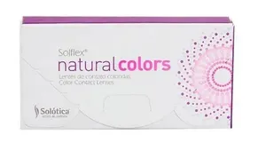 Lentes de Contato Solflex Natural Colors Cor Topázio 1 Par -2,00