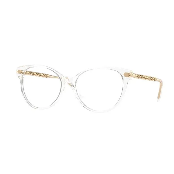 Armação de Óculos de Grau Feminina Versace Oval VE3353 Cor Transparente