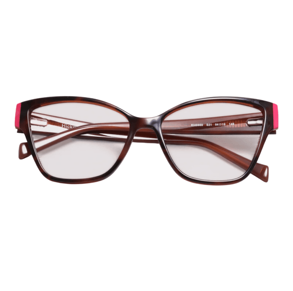 Armação de Óculos de Grau Ana Hickmann HI40003 Feminino Gatinho Acetato Havana