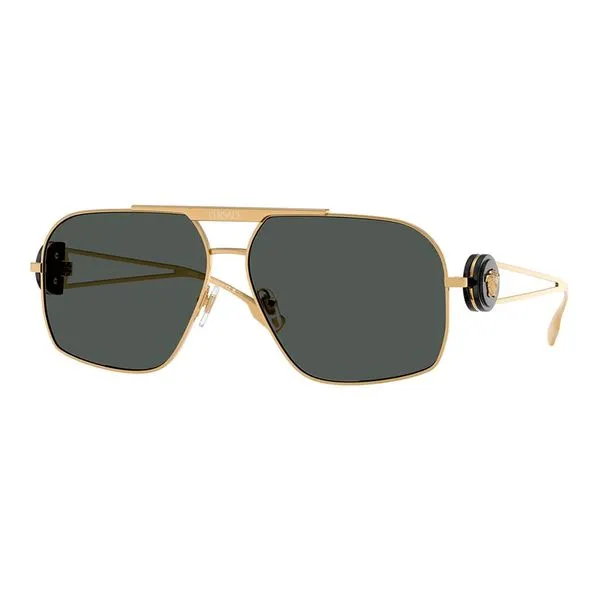 Óculos de Sol Masculino Versace Aviador VE2269 Cor Dourado