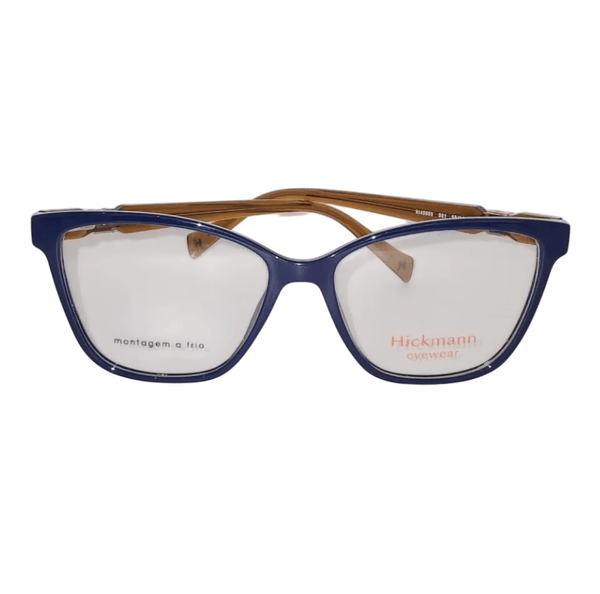 Armação de Óculos de Grau Ana Hickmann HI40005 Feminino Gatinho Acetato Azul