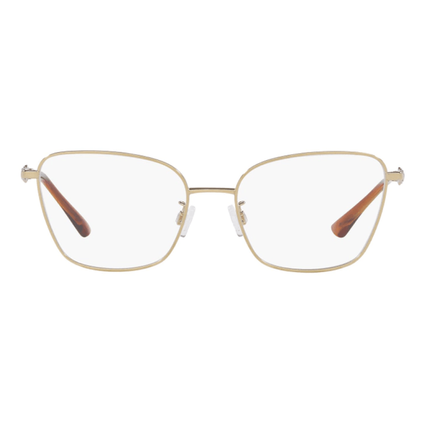 Armação de Óculos de Grau Platinum 9121 Feminino Gatinho Metal Dourado
