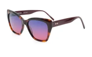 Óculos de sol Ono, modelo ON0012S, cor Tortoise com Bordô, tamanho 54