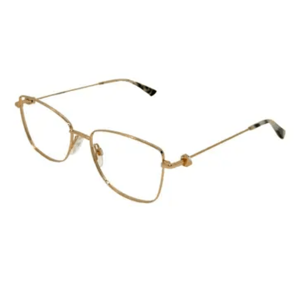 Armação de Óculos de Grau Ana Hickmann Livia 2 Feminino Gatinho Metal Dourado
