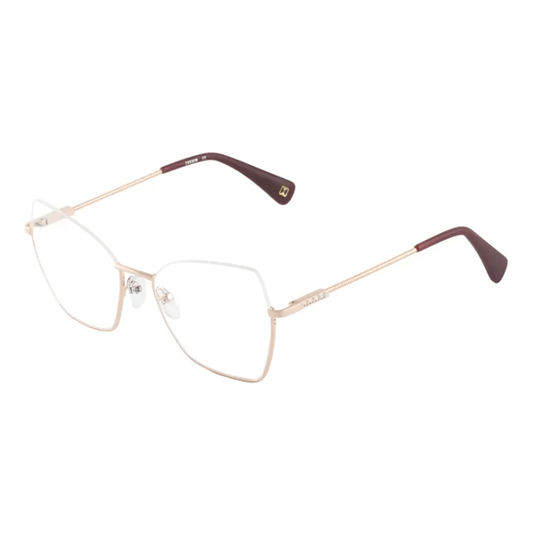Armação de Óculos de Grau Carmim CRM4169 Feminino Gatinho Metal Dourado