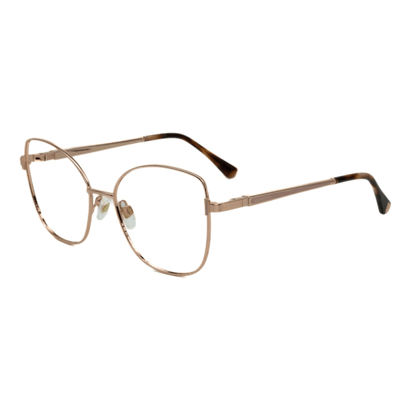Armação de Óculos de Grau Ana Hickmann AH10060 Feminino Gatinho Metal Rosê