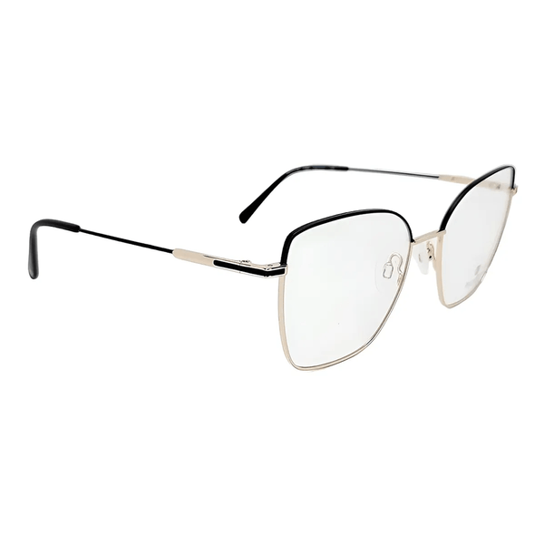 Armação de Óculos de Grau Bulget BG2116 Feminino Quadrado Metal Preto