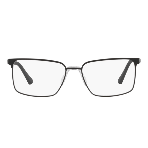 Armação de Óculos de Grau Platinum 9121 Unissex Quadrado Metal Preto