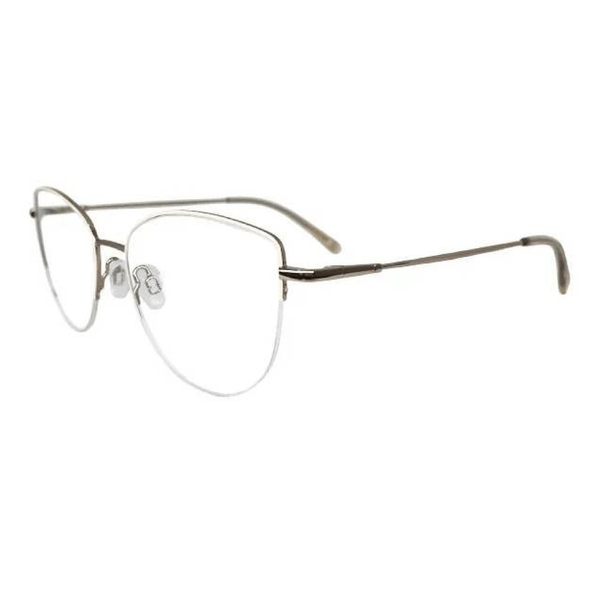 Armação de Óculos de Grau Bulget BG2119 Feminino Gatinho Metal Dourado