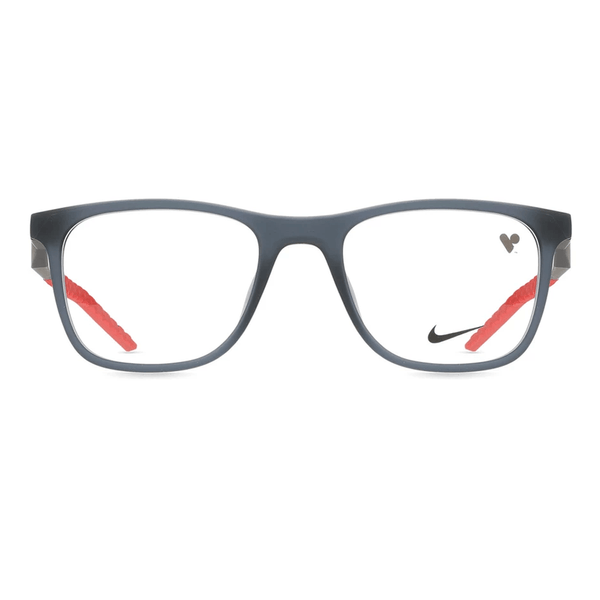Armação de Óculos de Grau Nike 7056 Unissex Quadrado Acetato Cinza