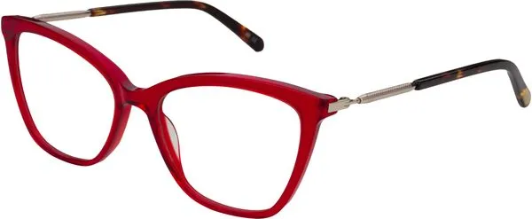 Armação de Óculos de Grau Dii Collection, Modelo DII 2008L, cor Vermelho, tamanho 54