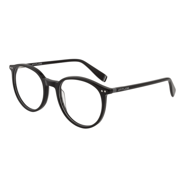 Armação de Óculos de Grau Atitude AT7191 Unissex Quadrado Acetato Preto