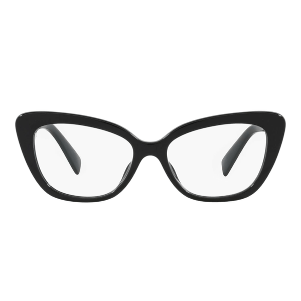Armação de Óculos de Grau Miu Miu Feminino Gatinho Acetato Preto