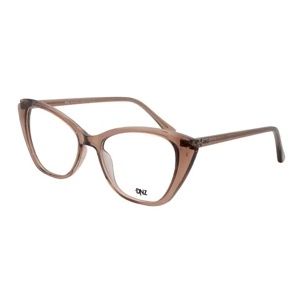 Armação de Óculos de Grau Dnz, modelo 1 4206, cor C2 Armação de Óculos de Grau Dnz, modelo 1 4206, cor Bege Cristal