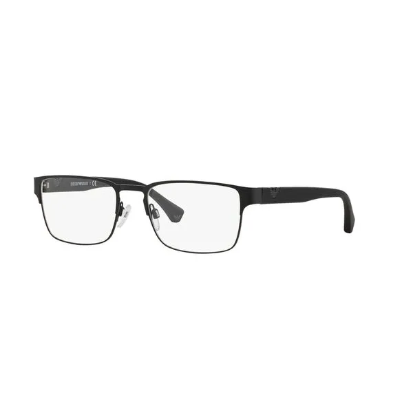 Armação de Óculos de Grau Masculino Quadrado Emporio Armani EA1027 Preta