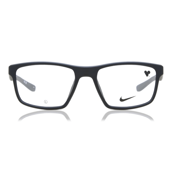 Armação de Óculos de Grau Nike 7015 Unissex Quadrado Acetato Preto Fosco