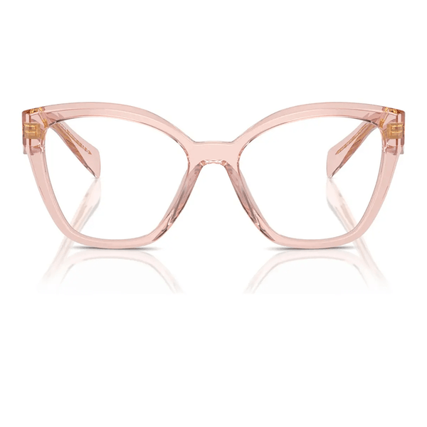 Óculos de Grau Prada PR 20ZV Feminino Gatinho Acetato Bege