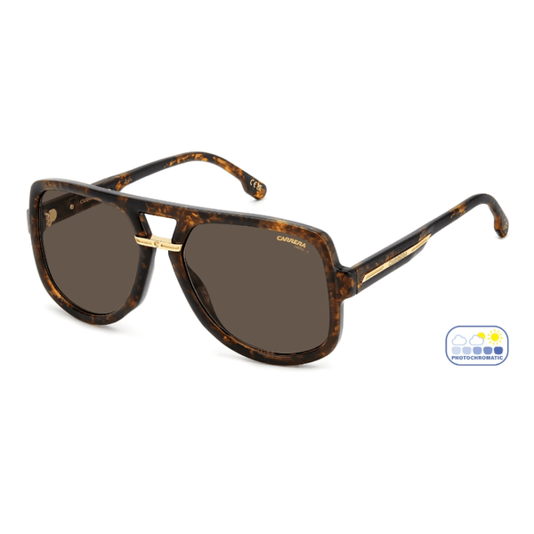 Óculos de Sol Carrera 086 Feminino Quadrado Poliamida Marrom Mesclado