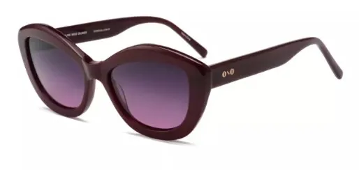 Óculos de sol Ono, modelo ON0013S, cor Bordô, tamanho 54