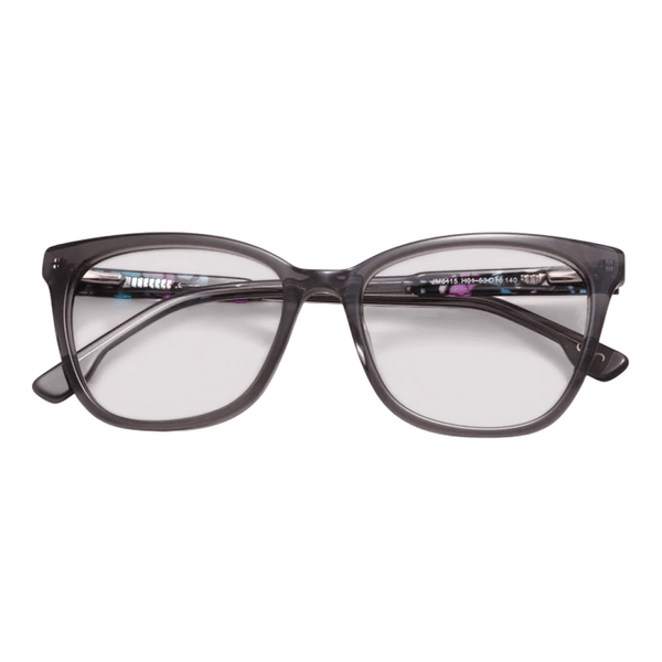Armação de Óculos de Grau Jean Marcell JM6115 Feminino Gatinho Acetato Cinza