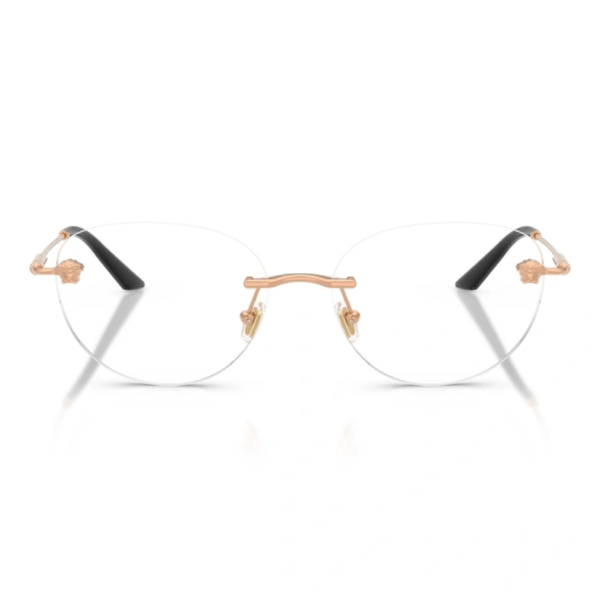 Armação de Óculos de Grau Versace VE1305 Feminino Redondo Metal Cobre