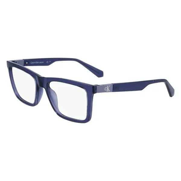 Armação de Óculos de Grau Unissex Calvin Klein Jeans Retangular CKJ23649 Cor Azul Índigo