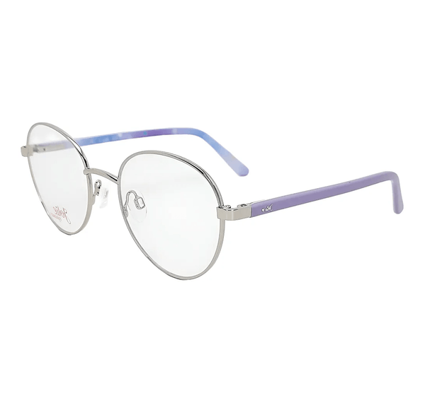 Armação de Óculos de Grau Jolie JO1027 Feminino Redondo Metal Dourado