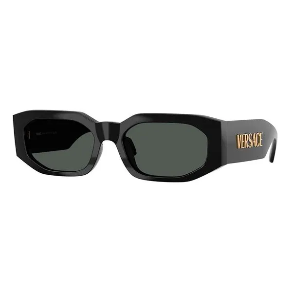 Óculos de Sol Masculino Versace Geométrico VE4489U Cor Preto