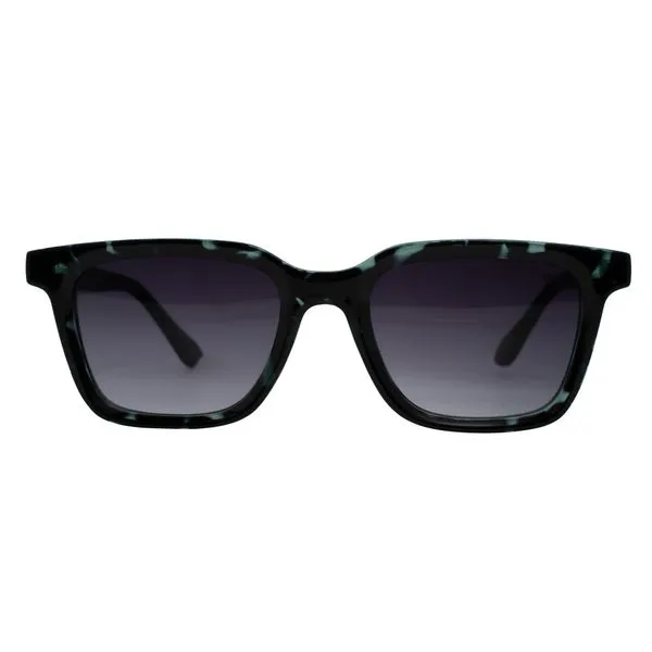 Óculos de Sol Dnz Armação SDNZ14243C3 Feminino Quadrado Demi Verde Injetado