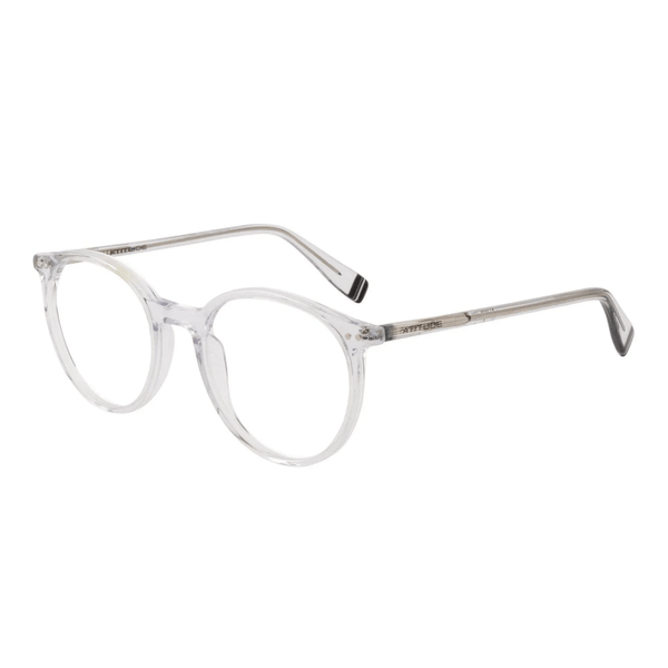 Armação de Óculos de Grau Atitude AT7191 Unissex Redondo Acetato Cristal
