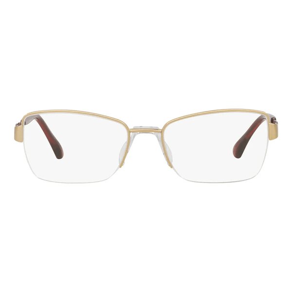 Armação de Óculos de Grau Platinum 9122 Feminino Quadrado Metal Dourado