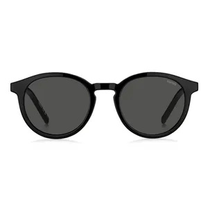 Óculos de Sol Hugo Boss 1330/C Masculino Redondo Acetato Preto