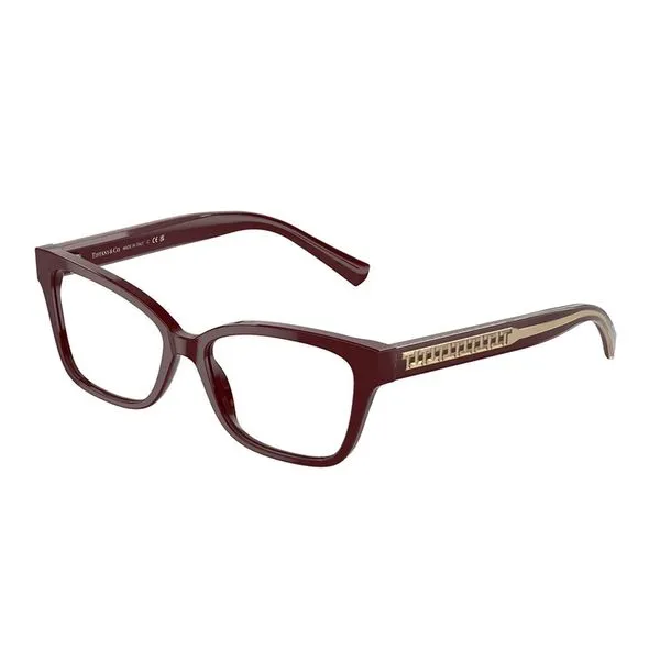 Armação de Óculos de Grau Feminina Tiffany Quadrado TF2249 Cor Vermelho
