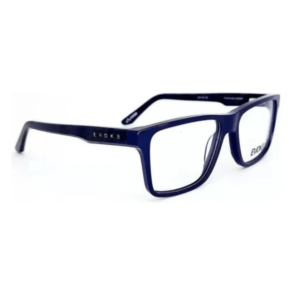Armação de Óculos de Grau Evoke DX160 Unissex Quadrado Acetato Azul