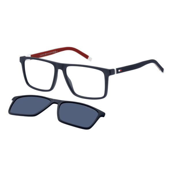 Óculos de Sol Tommy Hilfiger 2086/C Masculino Retangular Injetado Azul