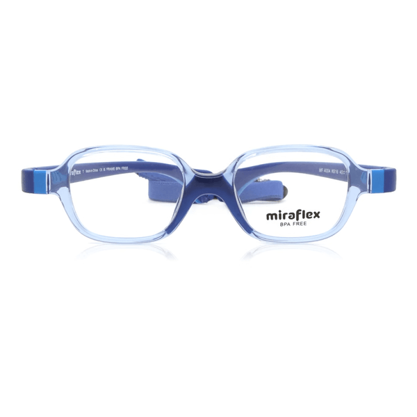 Armação de Óculos de Grau Miraflex MF4004 Masculino Quadrado Acetato Azul