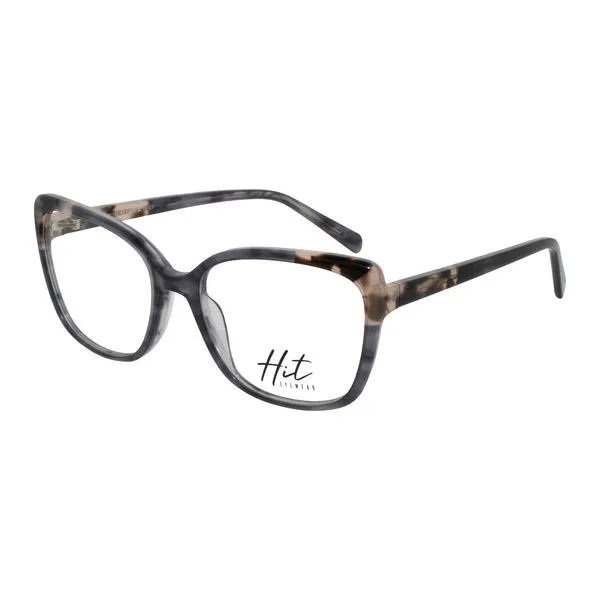 Armação de Óculos de Grau Hit, modelo 1 4053, cor C1 Armação de Óculos de Grau Hit, modelo 1 4053, cor Cinza Cristal com Demi Rosé