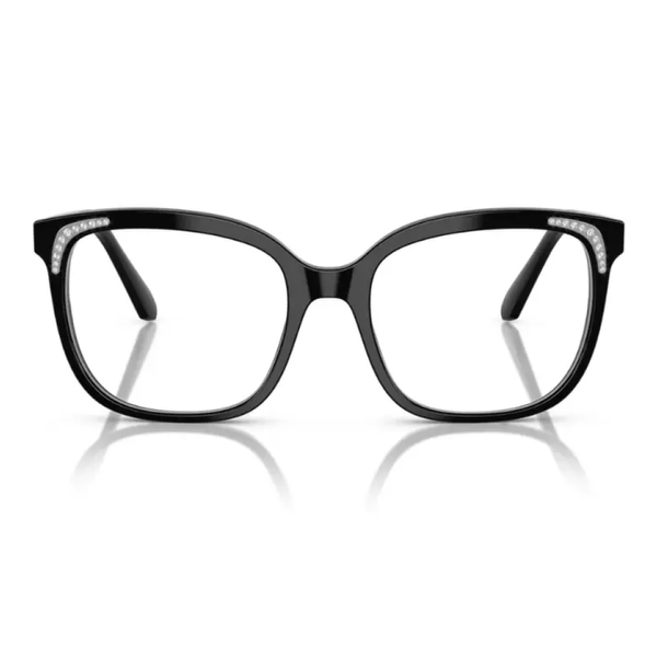 Armação de Óculos de Grau Swarovski SK2033 Feminino Quadrado Acetato Preto