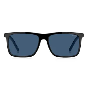 Óculos de Sol Hugo Boss 1331/G Masculino Retangular Acetato Preto