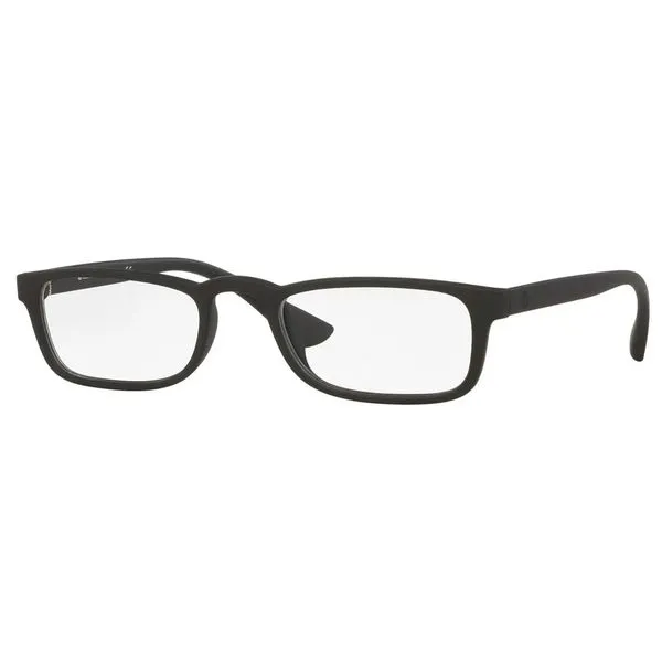 Armação de Óculos de Grau Unissex Tecnol Retangular TN3096U cor Preto Fosco Armação de Óculos de Grau Unissex Tecnol Retangular TN3096U cor Azul Translúcido