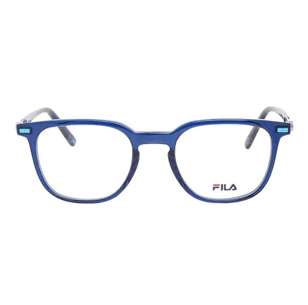 Armação de Óculos de Grau Fila VFI443 Unissex Retangular Acetato Azul