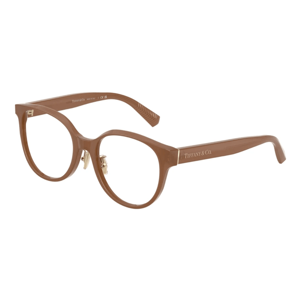Armação de Óculos de Grau Tiffany & Co TF2264D Feminino Redondo Acetato Marrom