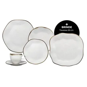 Aparelho de Jantar 30 Peças Ryo Maresia + Travessa 28cm de Brinde