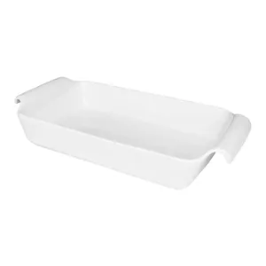 Travessa Fall Refratária Retangular Rasa 33x18x6,5cm Branca Travessa Refratária Fall Rasa 1.500 Ml